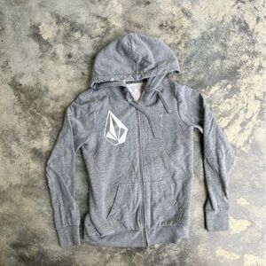 Gray Zip-Up Hoodie